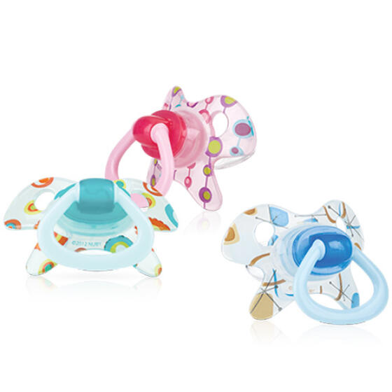 NUBY - 18M+ SILIKONE SUT BLÅ