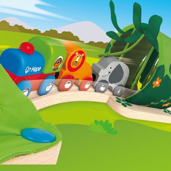 Babysam Nuuk Trælegetøj HAPE JUNGLE TRAIN JOURNEY SET