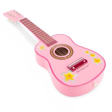 NEW CLASSIC TOYS - GUITAR - ROSA M/BLOMSTER