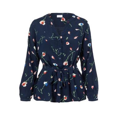 MILA LIA LS WOVEN TOP NF