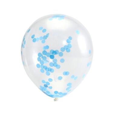 6STK KONFETTI BALLONER BLÅ