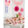 LUTTER LAGKAGE - 12STK PINK PAPIR GUIRLANDE