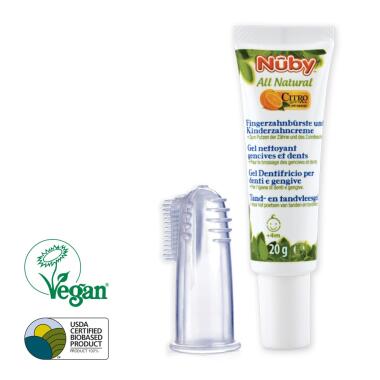 FINGER BRUSH W/BABY TOOTHPASTE