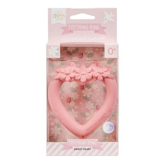 A LITTLE LOVELY COMPANY - TEETHING RING: SWEET HEART