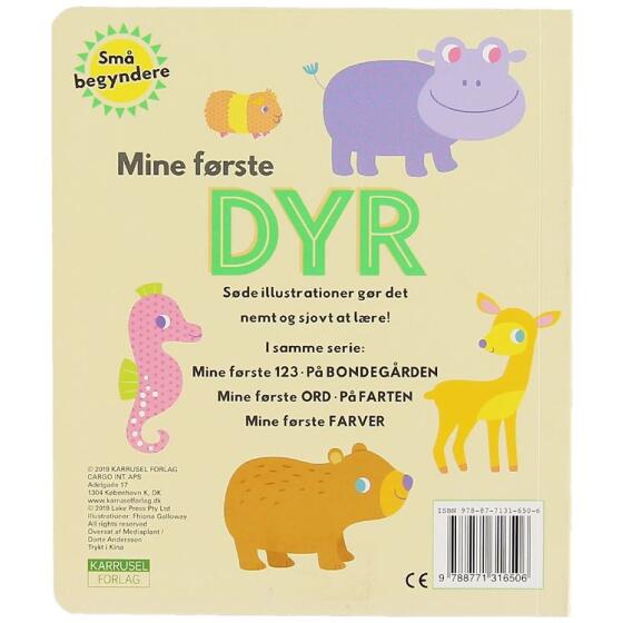 KARRUSEL FORLAG - MINE FØRSTE DYR-SMÅ BEGYNDERE