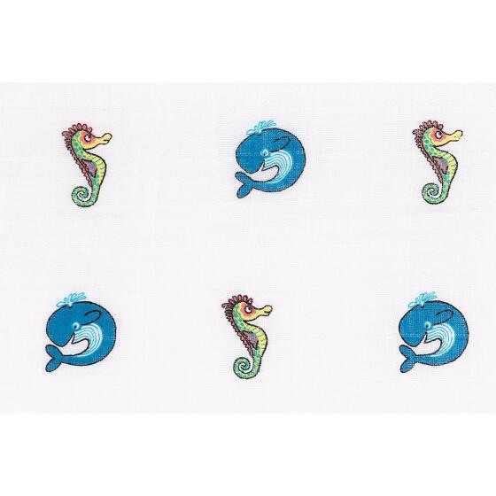 JELLYCAT - 2PK SEA TAILS MUSLINS