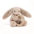 JELLYCAT - BEIGE BUNNY WOODEN RING TOY JELLYCAT - BEIGE BUNNY WOODEN RING TOY