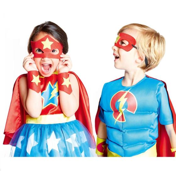 OXYBUL - SUPERHELTINDE KOSTUME 3-5ÅR