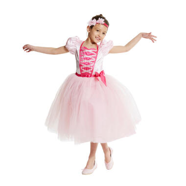 ROSA BALLERINA KOSTUME 3-5ÅR