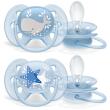 AVENT - 2PK 6-18mdr BLÅ ULTRA SOFT