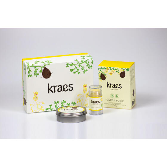 KRAES - KRAES GAVEÆSKE (HAVRE/KOKOS, BABY BALM & GLADE KINDER)
