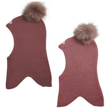 RUND ELEFANTHUE MED POM POM 