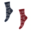 MP DENMARK/MELTON - WOOL SOCKS - SNOWFLAKES