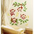 WALLIES - BABY MONKEYS WALLSTICKERS