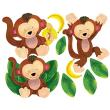 WALLIES - BABY MONKEYS WALLSTICKERS