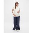 MAMALICIOUS - PETRA WIDE SLIT JERSEY PANTS