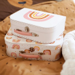A LITTLE LOVELY COMPANY - RAINBOW SUITCASES 2PC