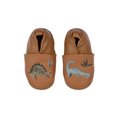 LEATHER SLIPPERS WITH DINOSAUR