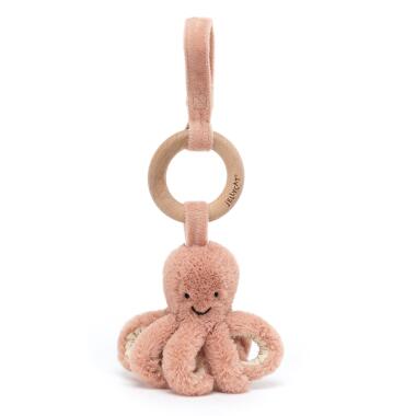 JELLYCAT - ODELL OCTOPUS WOODEN RING TOY