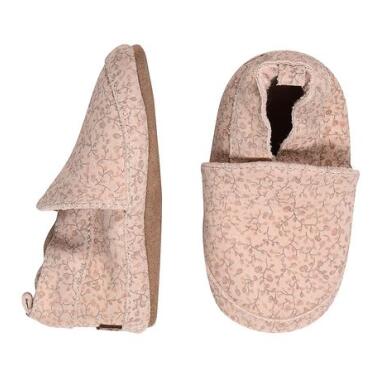 LEATHER SLIPPERS FLOWER PRINT