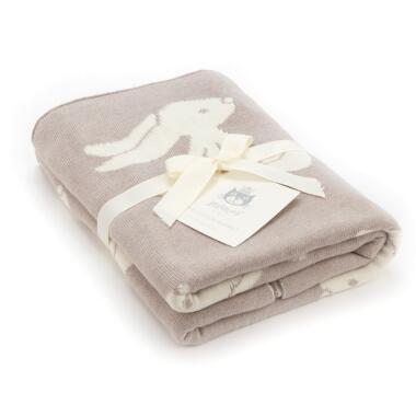 BASFUL BEIGE BUNNY BLANKET
