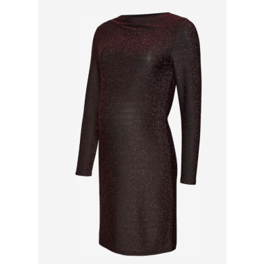 TENNA GLITTER DRESS LS SHORT