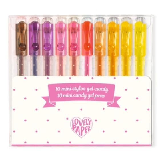 DJECO - 10 MINI CANDY PENS