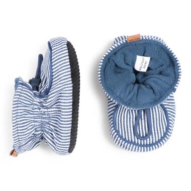 STRIPED TEXTILE SLIPPERS