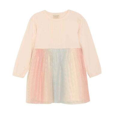 DRESS LS W. TULLE