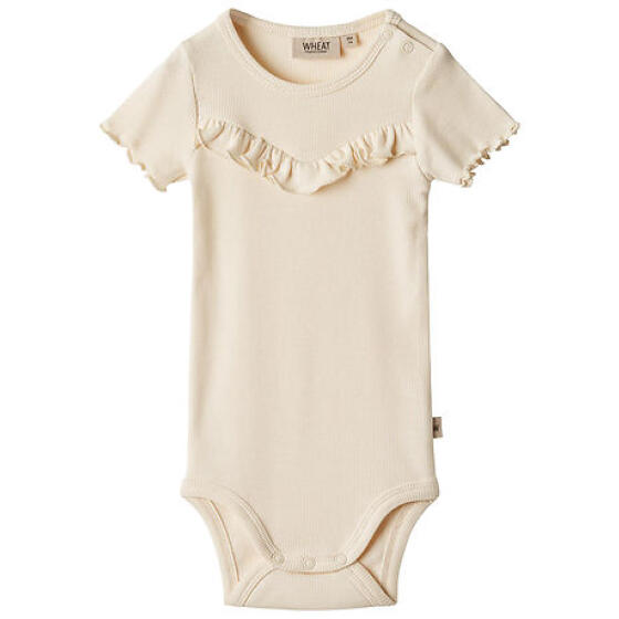 WHEAT - RIB BODY RUFFLE S/S EDITH