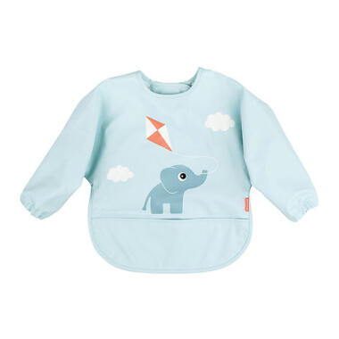 SLEEVED POCKET BIB - BLUE