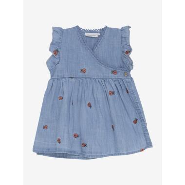 DRESS SS EMB. CHAMBRAY