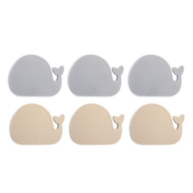 SILICONE MINI BATH MATS 6PCS