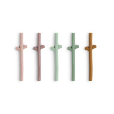 PEEKABOO SILICONE STRAW 5PK