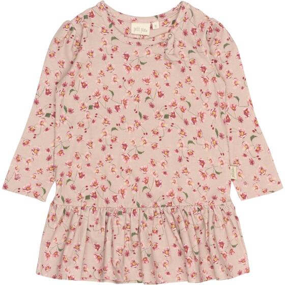 PETIT PIAO - DRESS LS GATHER PRINTED
