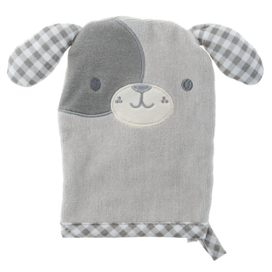 KOOLSUN - BATH MITT - GREY PUPPY