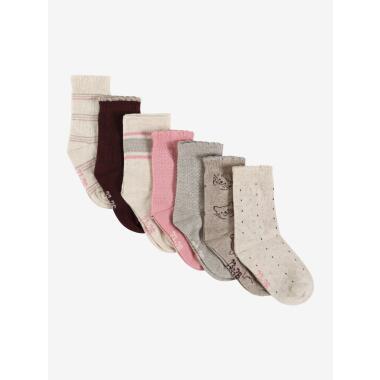 SOCKS W/PATTERN 7PCK