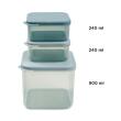 DONE BY DEER - 3PCK FOOD CONTAINER BLUE