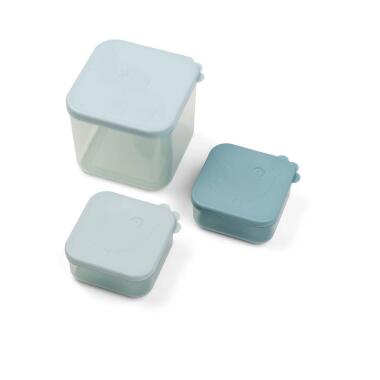 3PCK FOOD CONTAINER BLUE