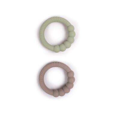 SILICONE TEETHER RING 2PCK