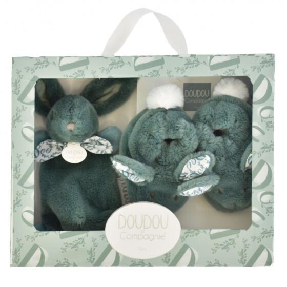 DOUDOU - KANIN GRØN GAVEÆSKE