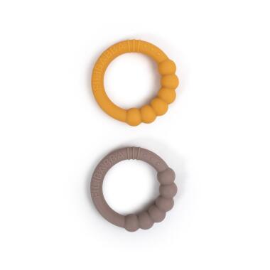 SILICONE TEETHER RING 2PCK