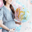 KOSTUMER/TEMASHOP - BOY OR GIRL RUND FOLIEBALLON