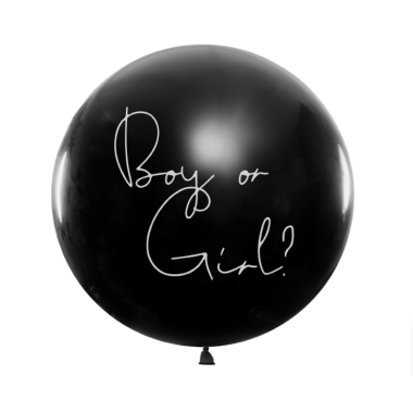 BOY OR GIRL BALLON DRENG SORT