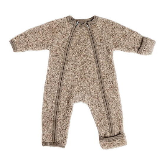 SMALLSTUFF - JUMPSUIT W/ZIPPER MERINO WOOL