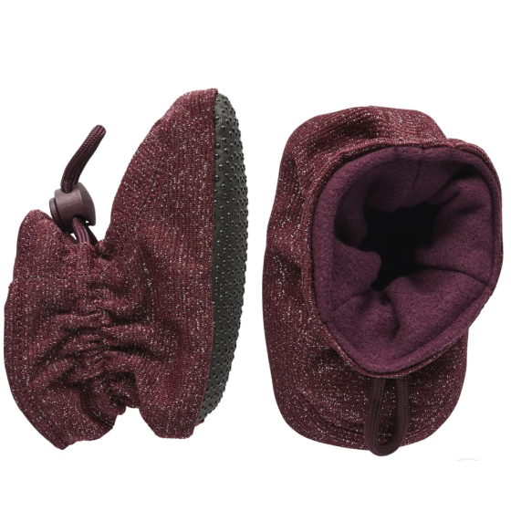 MP DENMARK/MELTON - GLITTER TEXTILE SLIPPERS