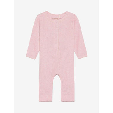 ROMPERS LS MELANGE RIB