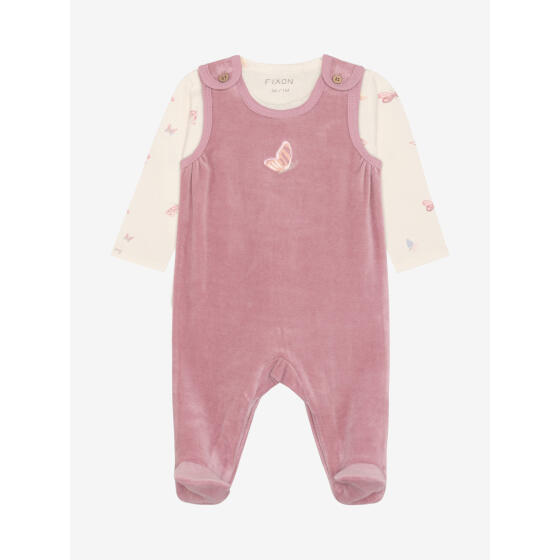 FIXONI - SET W/BODY AND VELOUR ROMPER