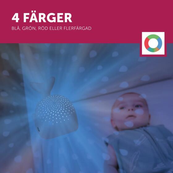 ZAZU - WALLY THE WHALE PROJECTOR BLUE