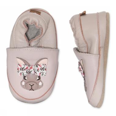 BUNNY LEATHER SLIPPERS